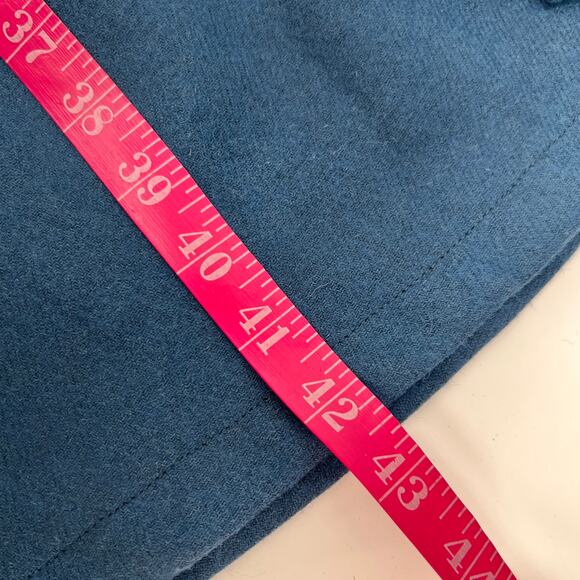 ModCloth Wool Blend Dress Sz 10 Blue A Line Sleeveless Tank Knee Length Pockets - Picture 11 of 11